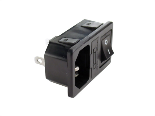 Разъем переменного тока+держатель предохранителя+выключатель (SWJR101-1FRS-□□)