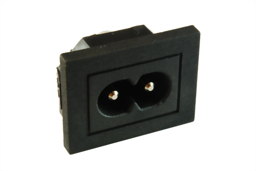IEC 60320 C8 socket-entradas-C8 (SWJR-201SB-PCA)