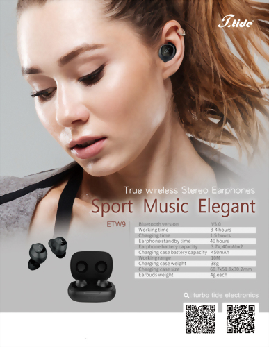 New Arrival True Wireless Earbuds ETW9