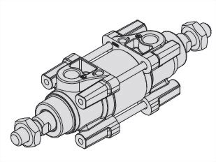 Silinder tipe silinder ganda standar (seri ACPC)