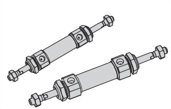 Double rod, Stainless steel round JIS cylinder-ISCC
