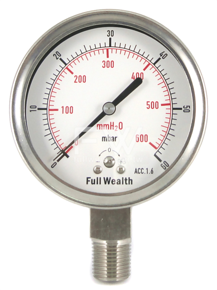 Stainless Steel Low Pressure Gauge stainless-steel-low-pressure-gauge