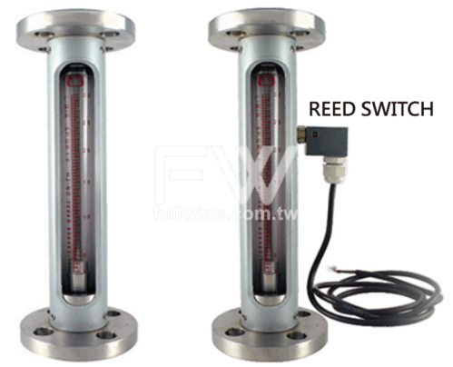 透明管面積式流量計—法蘭接續 外覆保護罩 上下出入