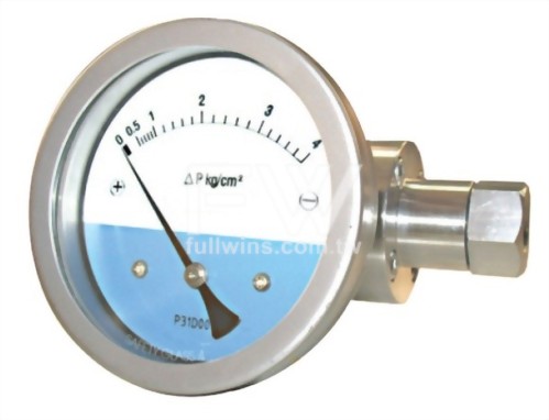 Differential Pressure Gauge with Diaphragm Type (In-line Connection)