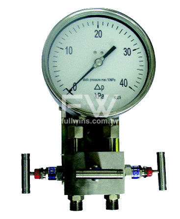 不銹鋼差壓錶—膜片式