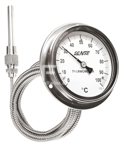 GAS EXPANSION THERMOMETER: Remote Wall Mounted Type