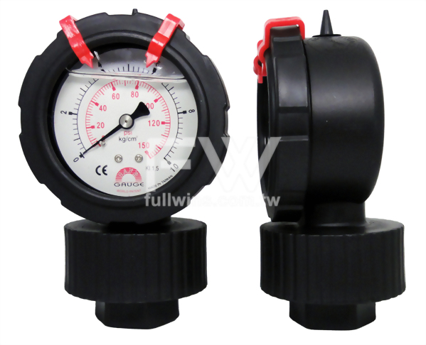 PP All-in-one Housing Diaphragm Pressure Gauge