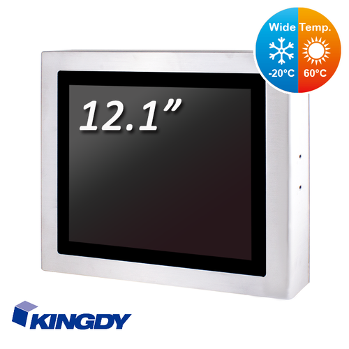 Full IP65 Stainless 12.1" Touch Monitor (Wide Temp.)