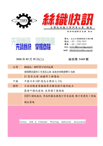 絲織快訊電子報2468期