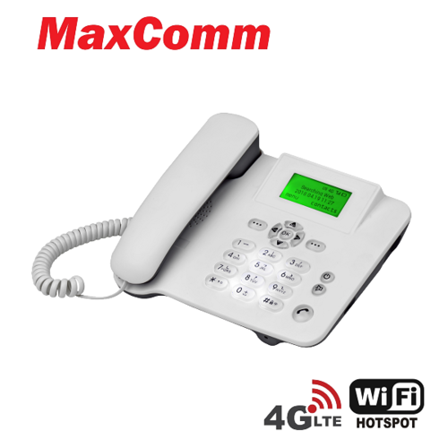 MaxCom 4G VoLTE Teléfono inalámbrico fijo con cámara frontal y