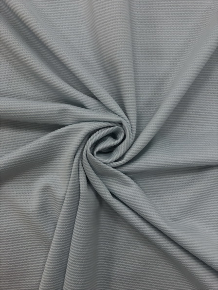 White Bamboo Charcoal / Cotton / Nylon / Spandex Jacquard