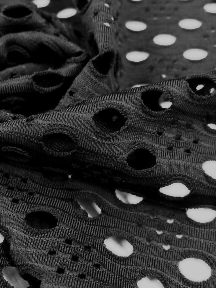 poly/spandex jacquard crochet