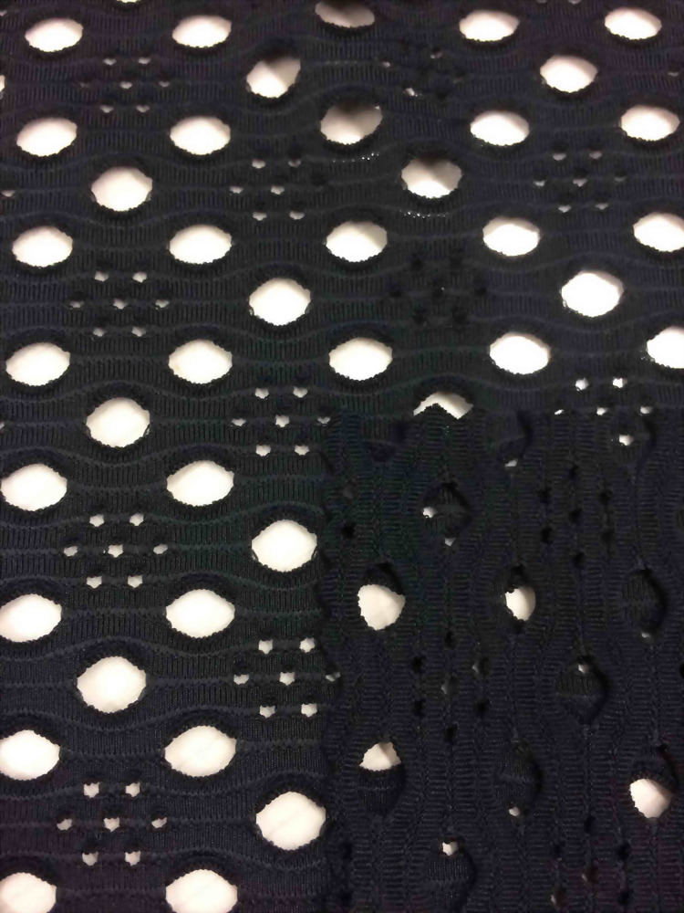 poly/spandex jacquard crochet