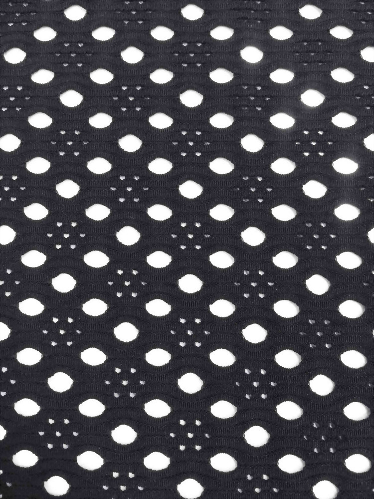 poly/spandex jacquard crochet