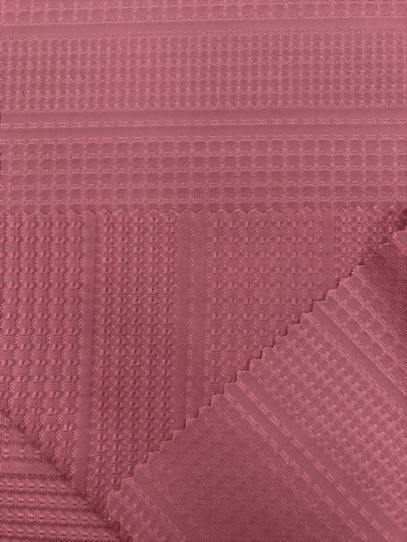 Polyester /  Spandex  Jacquard with Waffle Effect