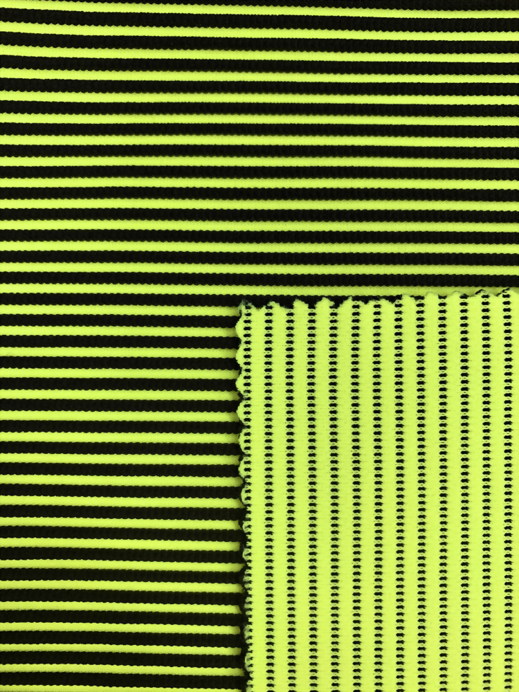 nylon/poly/spandex stripe jacquard