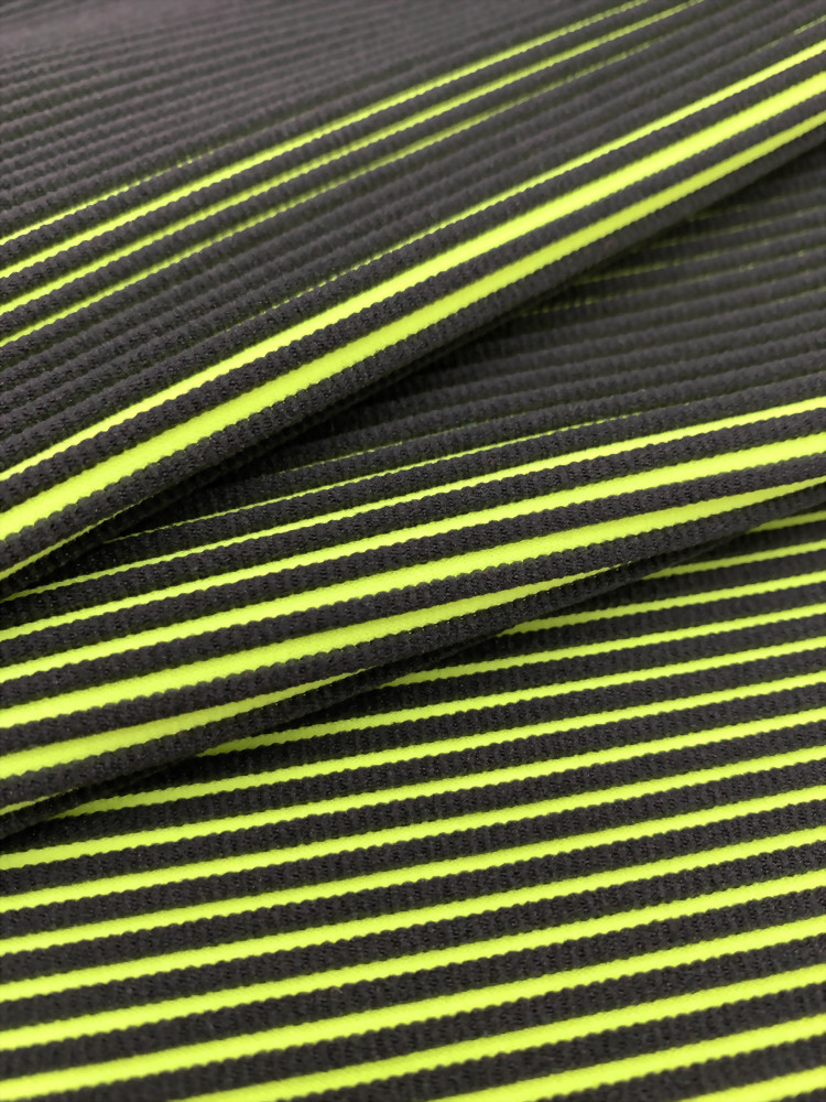 nylon/spandex stripe jacquard