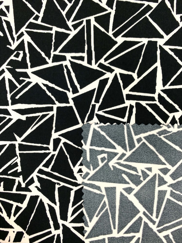 poly/spandex jersey with printed of moss