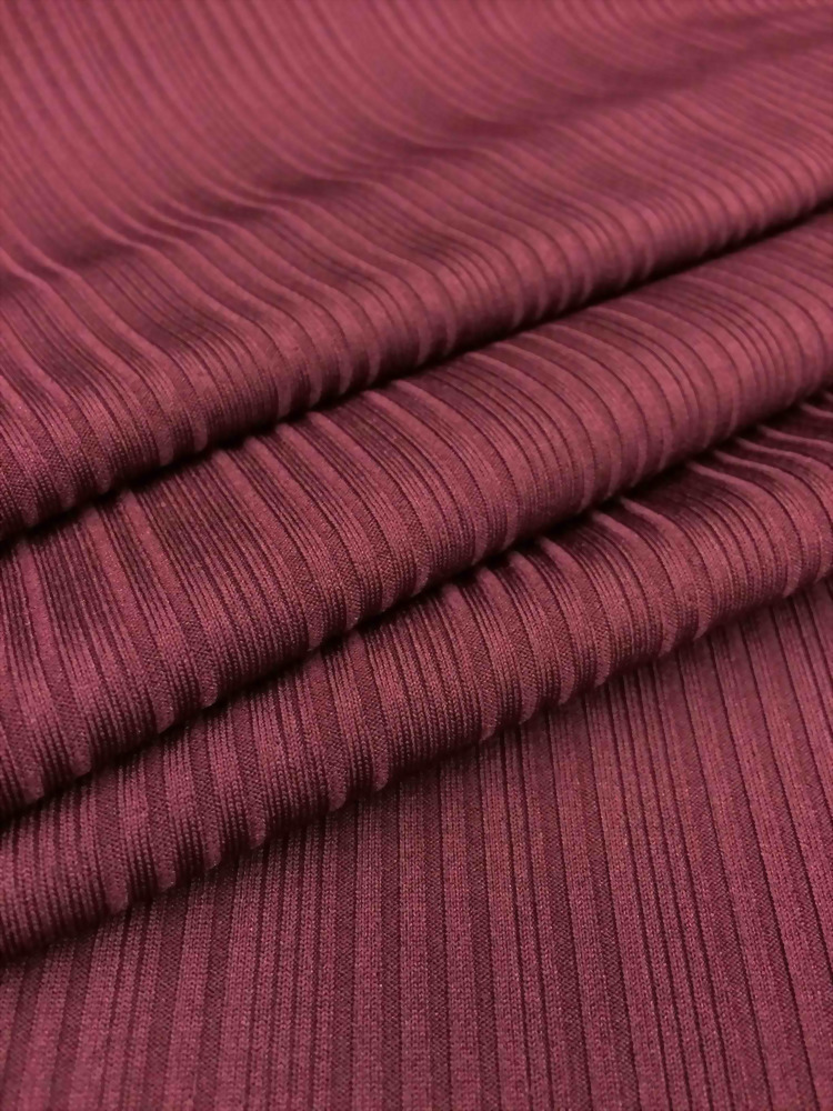 Polyester/Spandex Knit Rib Fabric