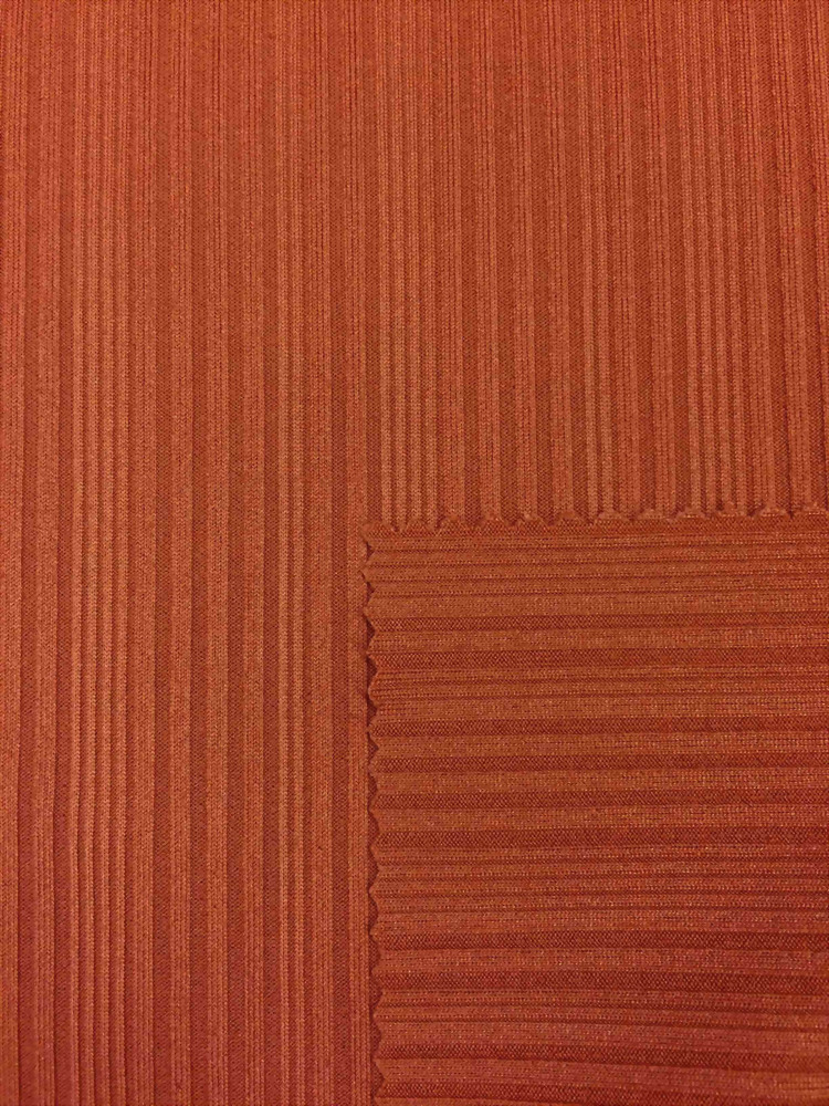 Polyester/Spandex Knit Rib Fabric