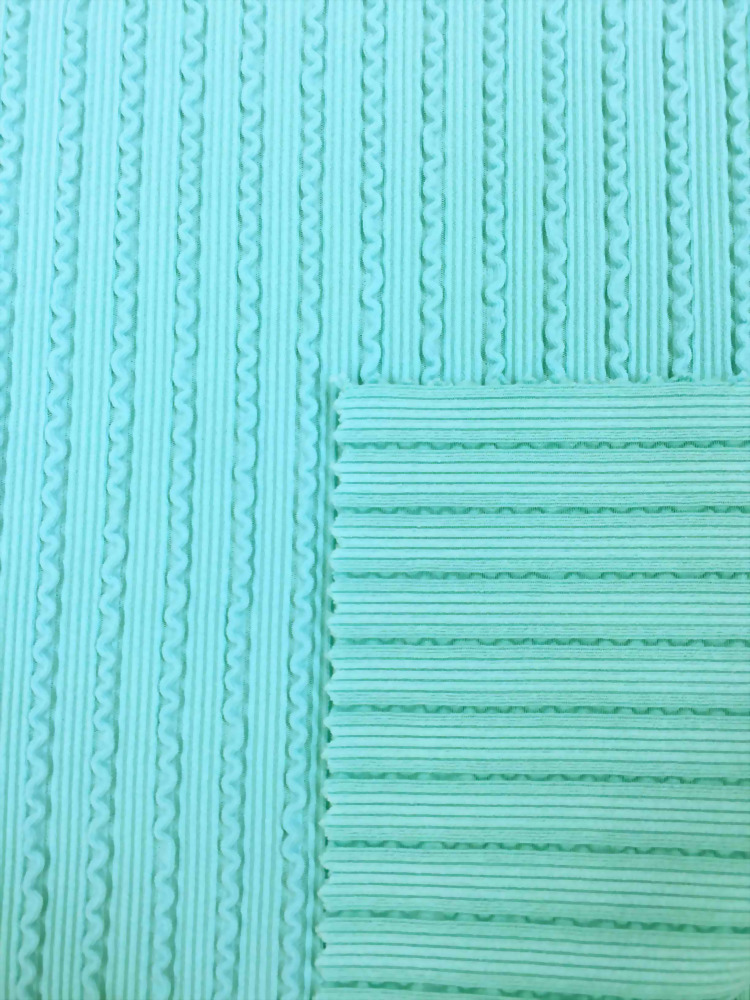 Polyester/Spandex Knit Rib Fabric