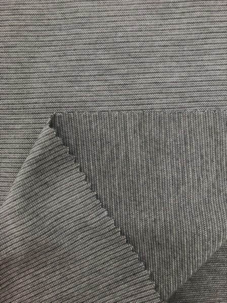 Polyester & Rayon & Spandex & Anti-Bacterial Yarn Rib Fabric