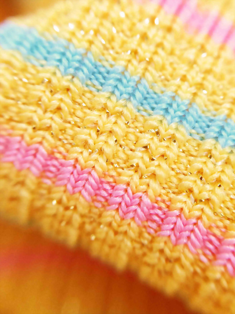 Polyester/Spandex Knit Rib MetallicFabric