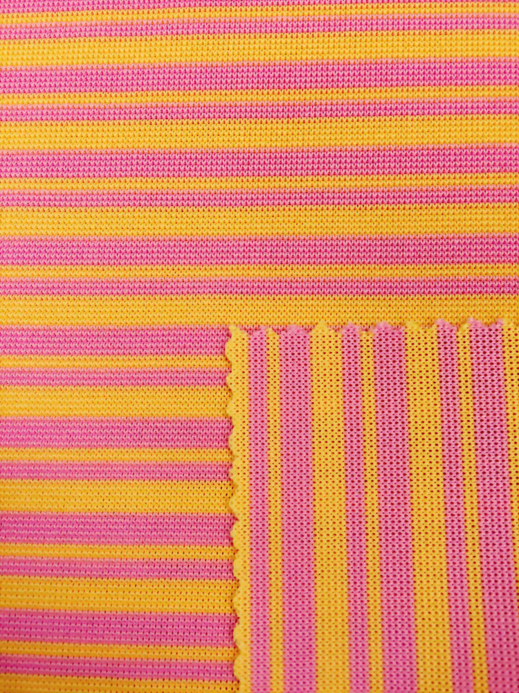 Polyester/Spandex Knit Rib Fabric