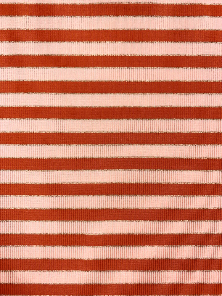Polyester Spandex Knitted Rib Fabric With Lurex