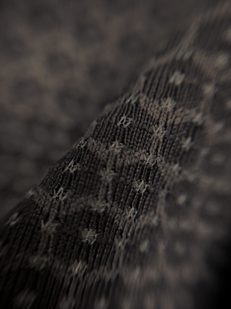 nylon/poly/op jacquard with graphene foil