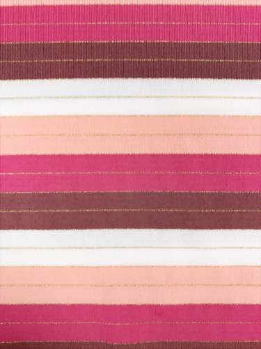 Polyester Spandex Knitted Stripe Fabric With Lurex
