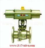 PNEUMATIC ACTUATED BALL VALVE (STR SINGLE ACTING) (NUS-BV34F)