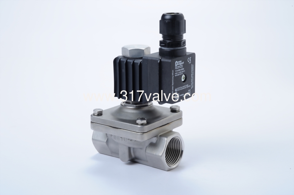 DIRECT, MULTIPLEX, CONNECTED DIAPHRAGM CONDUCTIVE AND NORMLLLY CLOSED SS316 SOLENOID VALVE 3/8 (SKW OF EXPLOSION PROOF EX II2 G EX E MB IIC T4 GB Series)