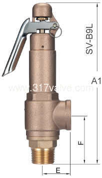 (SV-B9L/SVP-B9L) LOW LIFT BRONZE SAFETY RELIEF VALVE (SV-B9L/SVP-B9L) LOW LIFT BRONZE SAFETY RELIEF VALVE