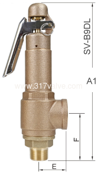 (SV-B9DL/SVP-B9DL) 異徑低揚程鑄銅安全閥 (SV-B9DL/SVP-B9DL) 異徑低揚程鑄銅安全閥