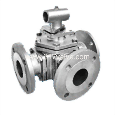 (BV-316-3WF-JIS/ANSI / BV-304-3WF-JIS/ANSI) 精密鑄造316/304/鑄鋼三通球塞閥法蘭日規10/美規150 (BV-316-3WF-JIS/ANSI / BV-304-3WF-JIS/ANSI) 精密鑄造316/304/鑄鋼三通球塞閥法蘭日規10/美規150