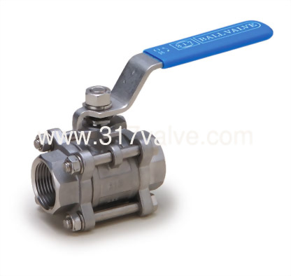 (V-3E) 精密鑄造316三片式經濟型球塞閥 1000 WOG (V-3E) 精密鑄造316三片式經濟型球塞閥 1000 WOG
