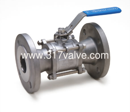 (V-3FH-PN40/V-3FHC-PN40) 精密鑄造316/鑄鋼三片式球塞閥法蘭口PN40/16 (V-3FH-PN40/V-3FHC-PN40) 精密鑄造316/鑄鋼三片式球塞閥法蘭口PN40/16