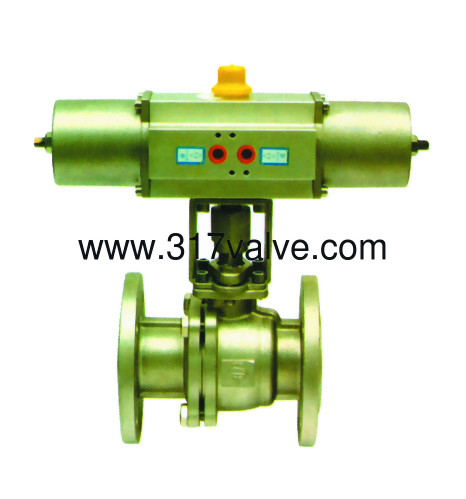 (NUS-BV34F) PNEUMATIC ACTUATED BALL VALVE (STR SINGLE ACTING) (NUS-BV34F) PNEUMATIC ACTUATED BALL VALVE (STR SINGLE ACTING)