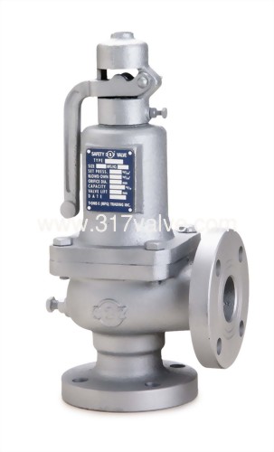 (S3F-LR) 法蘭口低揚程鑄鐵安全閥把手式 (S3F-LR) 法蘭口低揚程鑄鐵安全閥把手式