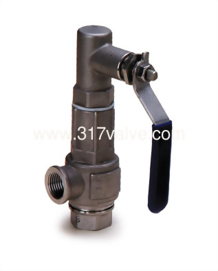 (SS316-S89) 雙內牙不銹鋼316密閉式安全閥 (有把) (SS316-S89) 雙內牙不銹鋼316密閉式安全閥 (有把)