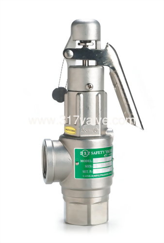 (SV-S8DL(FT)) 雙內牙異徑不銹鋼316安全閥把手式 (1x2) (SV-S8DL(FT)) 雙內牙異徑不銹鋼316安全閥把手式 (1x2)