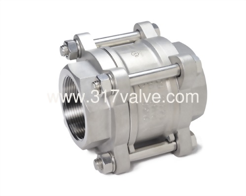 (V3WC) STAINLESS STEEL 316 3-PC WAFER DISC CHECK VALVE