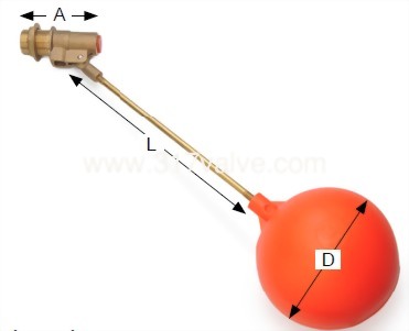 (FT-BR) BRASS BALL FLOATING VALVE (FT-BR) BRASS BALL FLOATING VALVE