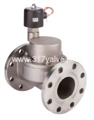 (SUS-80F-NO 大流量系列) 不鏽鋼複動活塞引導式通電閉型電磁閥 一體式法蘭 (SUS-80F-NO 大流量系列) 不鏽鋼複動活塞引導式通電閉型電磁閥 一體式法蘭