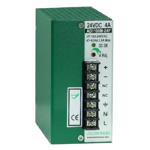 DC Motor Power Supply 100W Watts, Single Output Power with DIN Rail