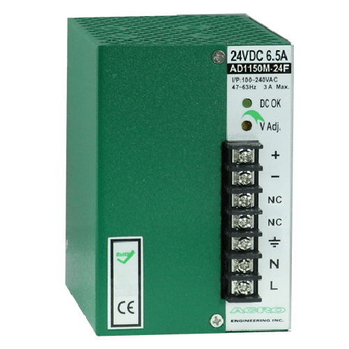 DC Motor Power Supply 150W Watts, Single Output Power with DIN Rail