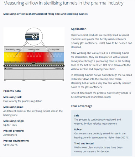 Höntzsch-在製藥行業中測量滅菌通道中的氣流