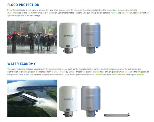 LAMBRECHT meteo- AREAS OF APPLICATIONS