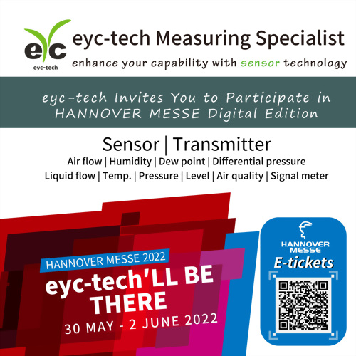 eyc-tech HANNOVER MESSE Digital Edition May 30 to June 2, 2022 eyc-tech HANNOVER MESSE Digital Edition May 30 to June 2, 2022
